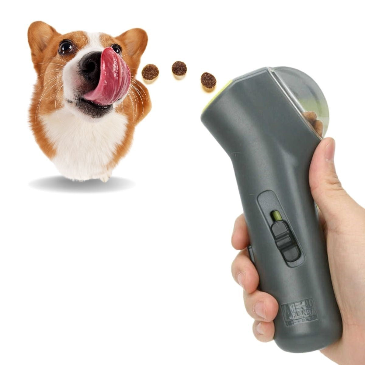 miorashop® Kedi ve Köpekler İçin Hazneli Mama Fırlatma Oyuncağı Yem Atıcı Aparat