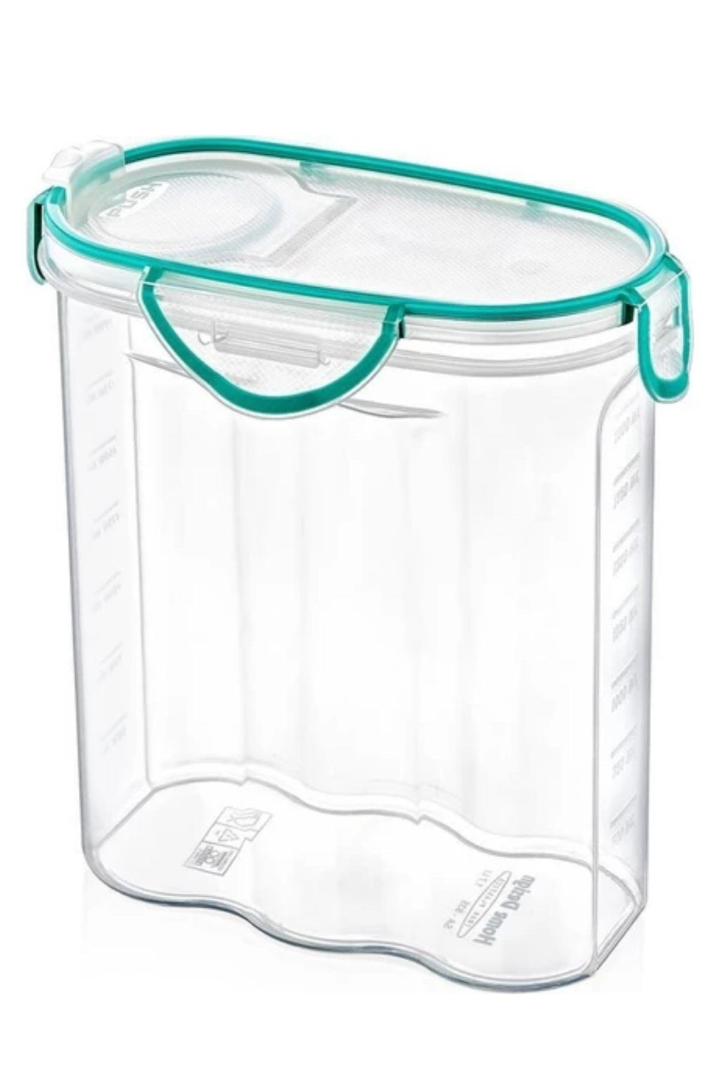 miorashop® Kilitli Kapaklı Contalı Hava,Su Sıvı Geçirmez 2,4 Litre Erzak Saklama Kabı-SA590